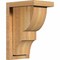 Ekena Millwork Ridgewood Rough Sawn Corbel w/Backplate, Western Red Cedar, 6"W x 8"D x 12"H COR06X08X12RID01RWR - alternate 1